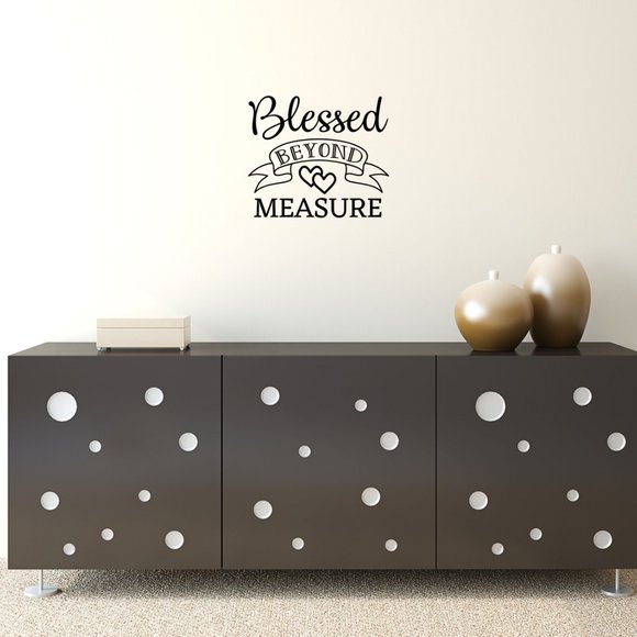 Blessed Beyond Measure Vinyl Wall Decal - Picture 5 of 5